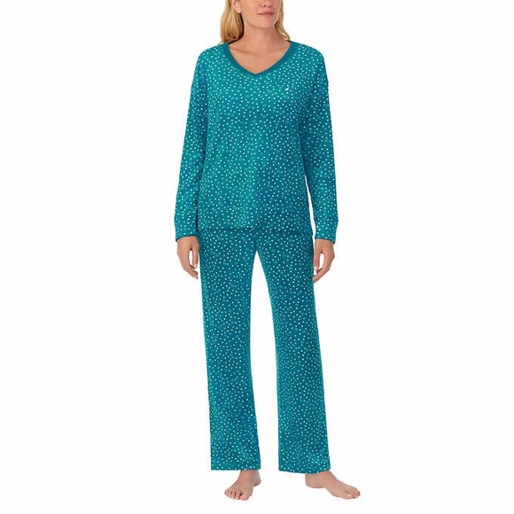 Like New. Nautica Women’s 2 piece PJ set in Teal. Size Small. - Picture 1 of 9